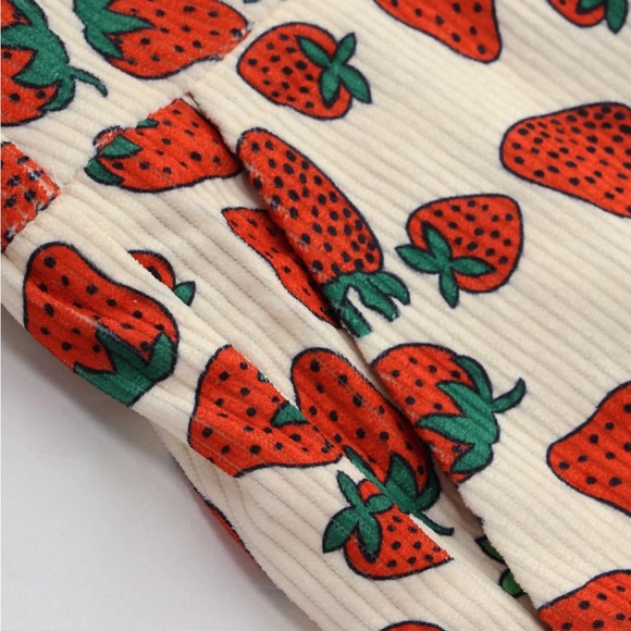 Cider Curve Strawberry Print Wide Leg Jumpsuit BNWT Size 4x - Picture 13 of 16